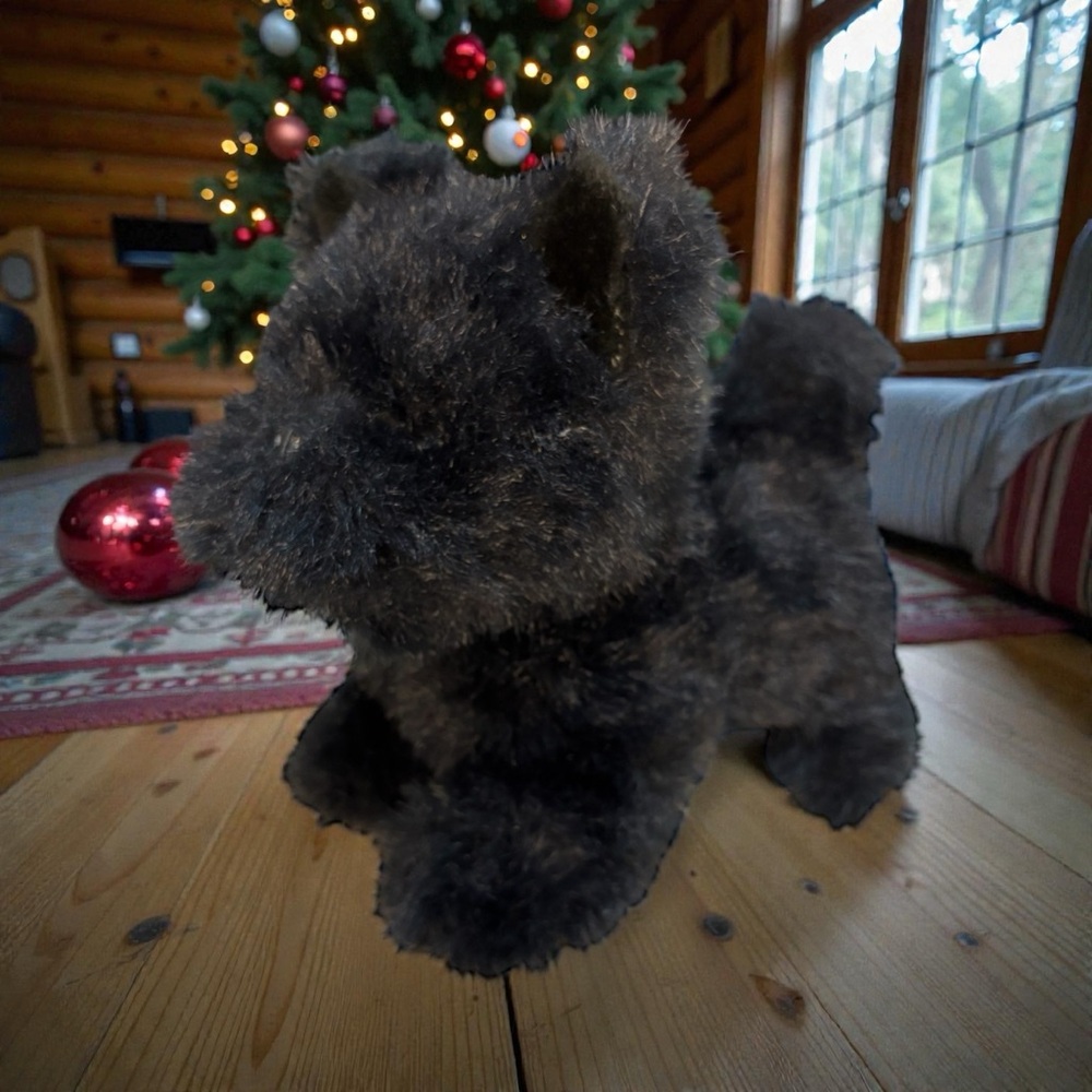 MCM Plush Scottish Terrier Scottie Dog Black Toy Stuffed Animal NOT WORKING